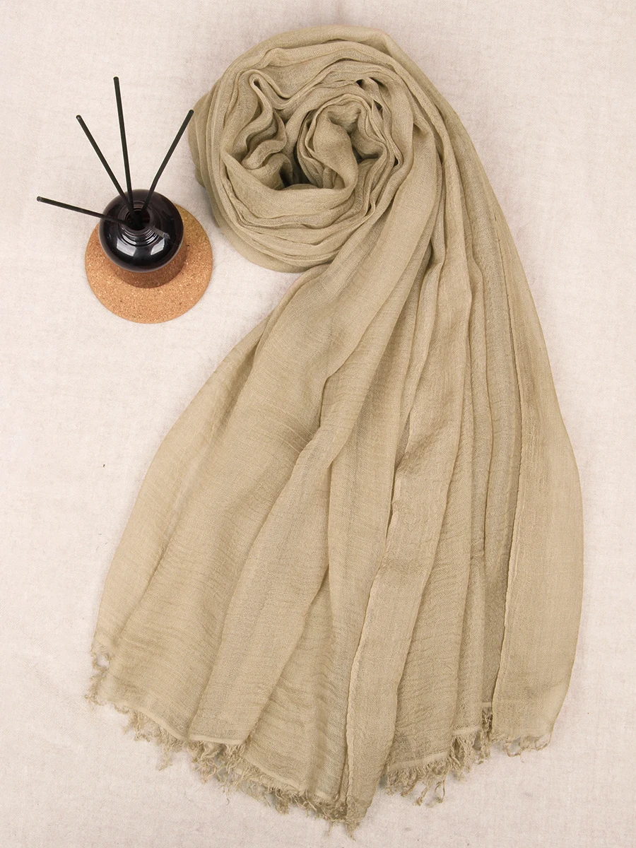 ソフトシルクモーダル軽量春秋レディーススカーフショール日焼け止め多用途ピュアカラーマッチ和風