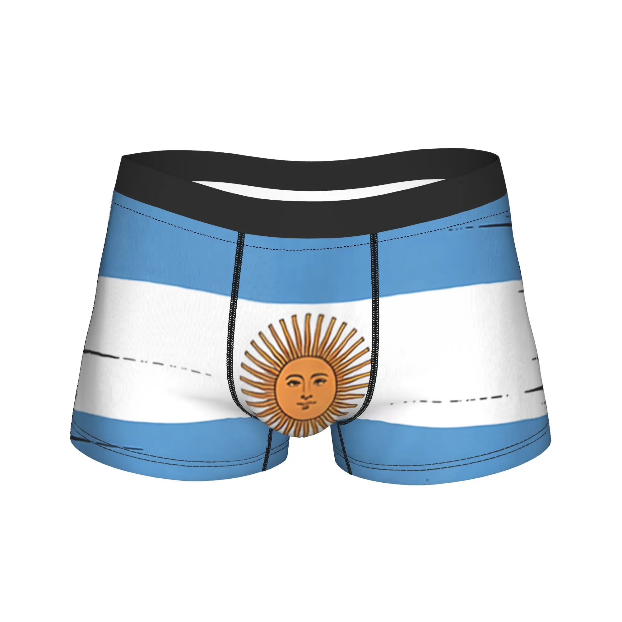 

Argentinian Flag Vintage Argentina Map Country Underwear Customs Trunk Quality Male Panties Funny Shorts Briefs Birthday Gift