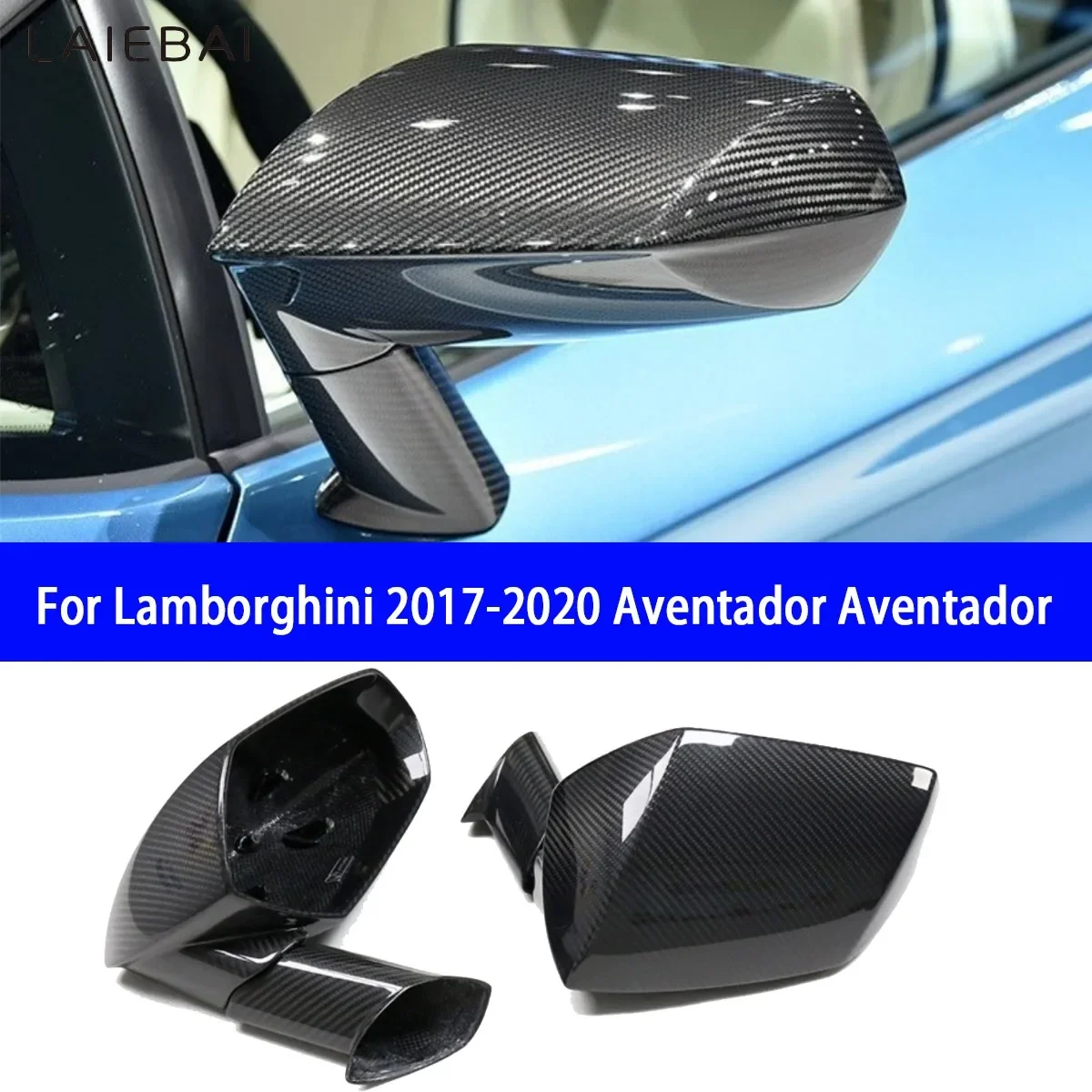 

For Lamborghini 2017-2020 Aventador Aventador S SVJ SVJ63 Roadster Dry Carbon Fiber Rearview Mirror Shell