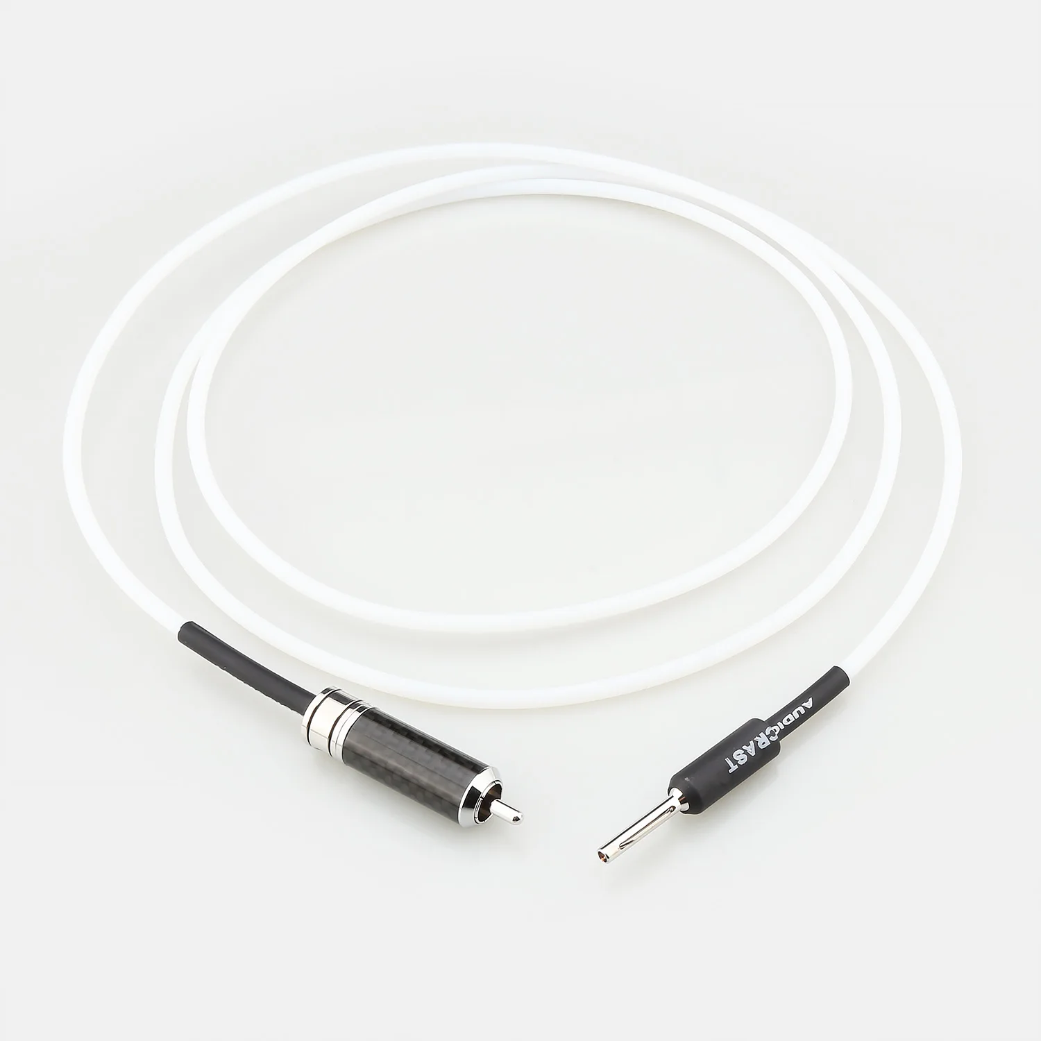 HIFI Sterling Silver Audio Cable Banana To RCA Cable For GND Amplifier Decoder Speaker Audio Grounding Box Tuning Box