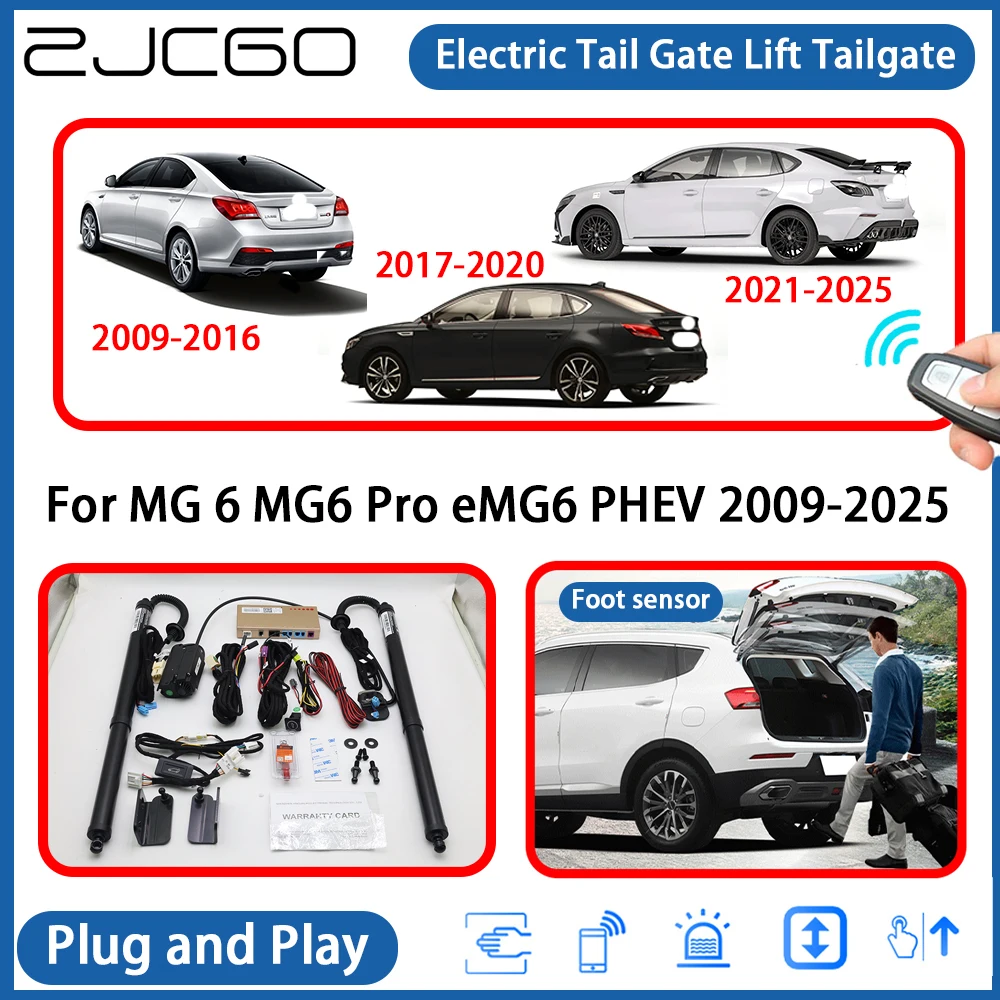 

for MG 6 MG6 Pro eMG6 PHEV 2009-2025 Automatic Powered Tailgate Power Liftgate Electric Tail Gate Lift Assisting System
