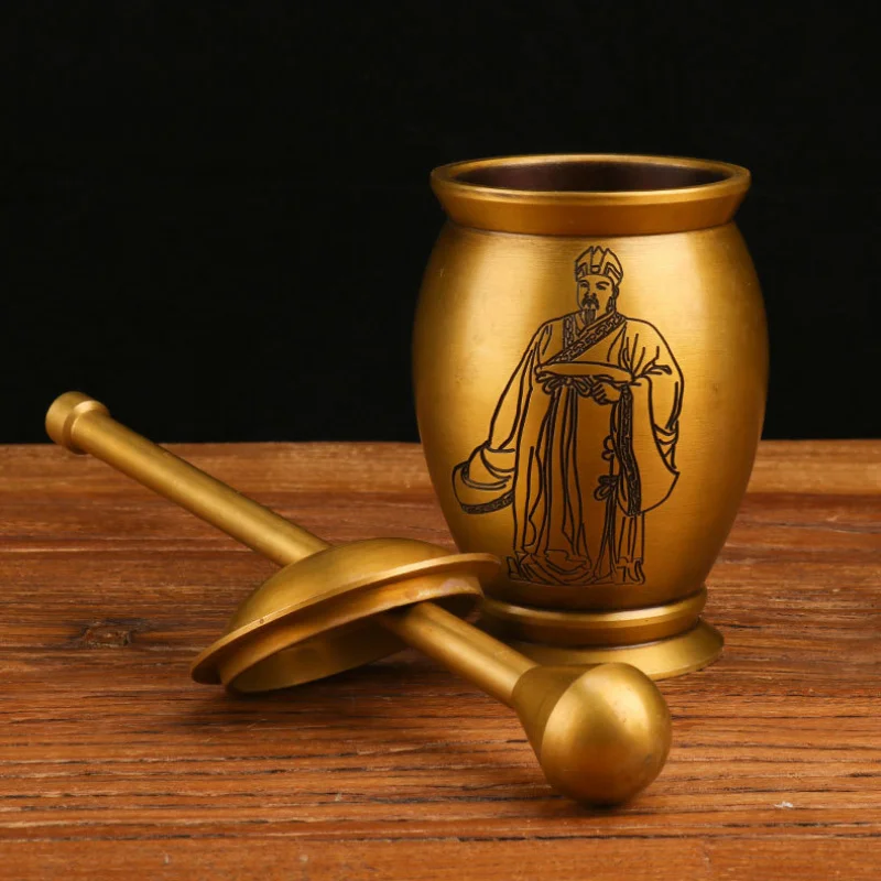 Brass Household Pharmacy Collection Li Shizhen Hua Tuo Gallipot
