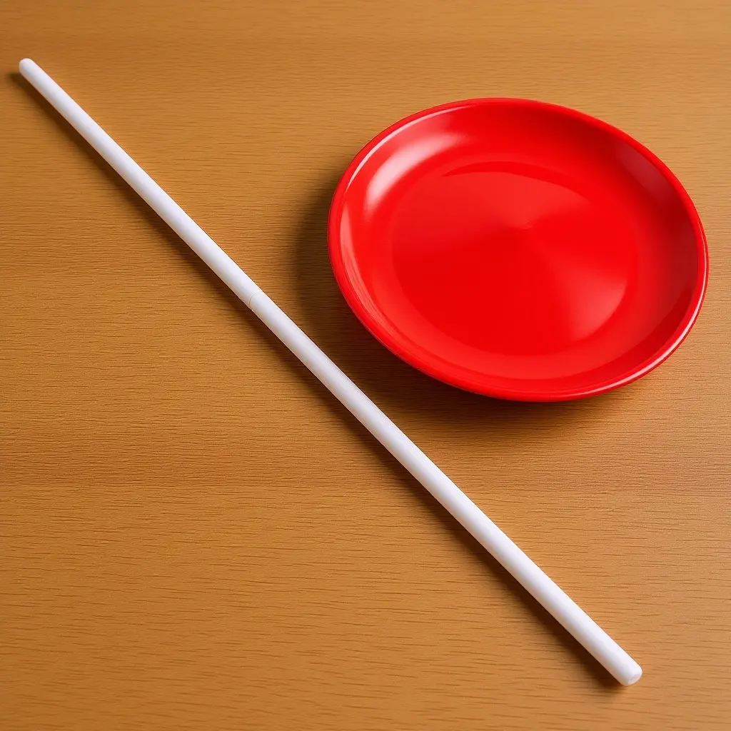 

Juggling Plate Set Plastic Spinning Plate Sticks Circus Training Performance Props for Beginners and Professionals