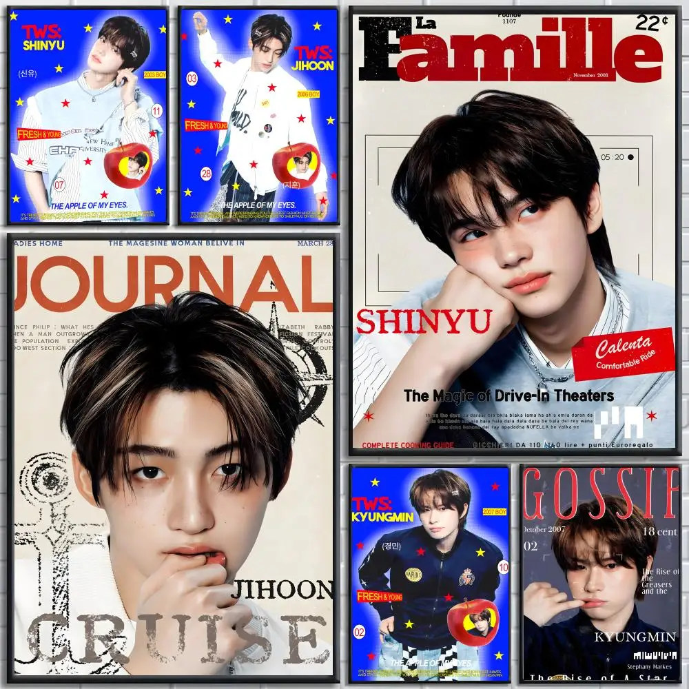 TWS K-KPOP T-tWS Poster High-definition posters, wall art for living room and home decor.