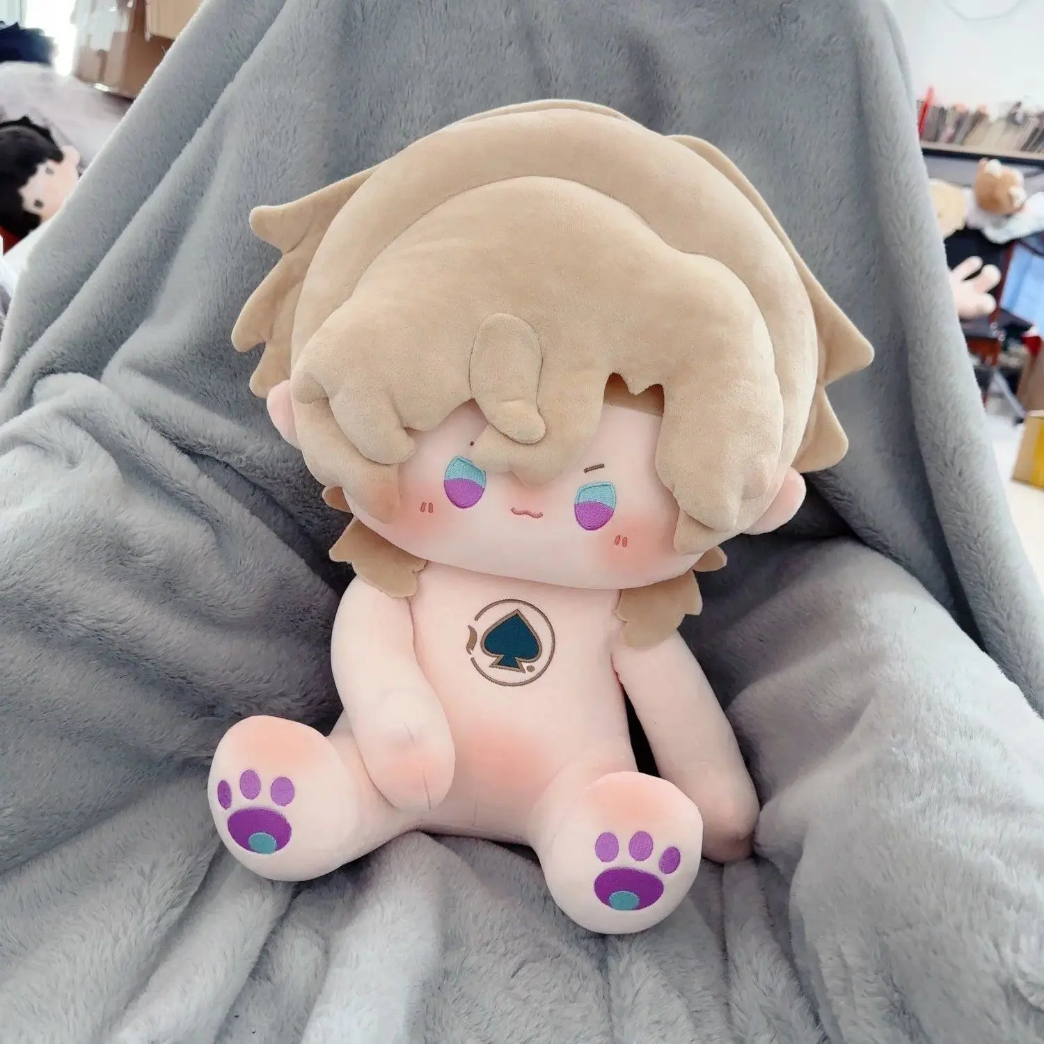 40CM Anime Honkai: Star Rail Aventurine Cosplay Soft Plush Doll Body Dress Up Clothes Stuffed Toy Sitting Posture Plushie Gift