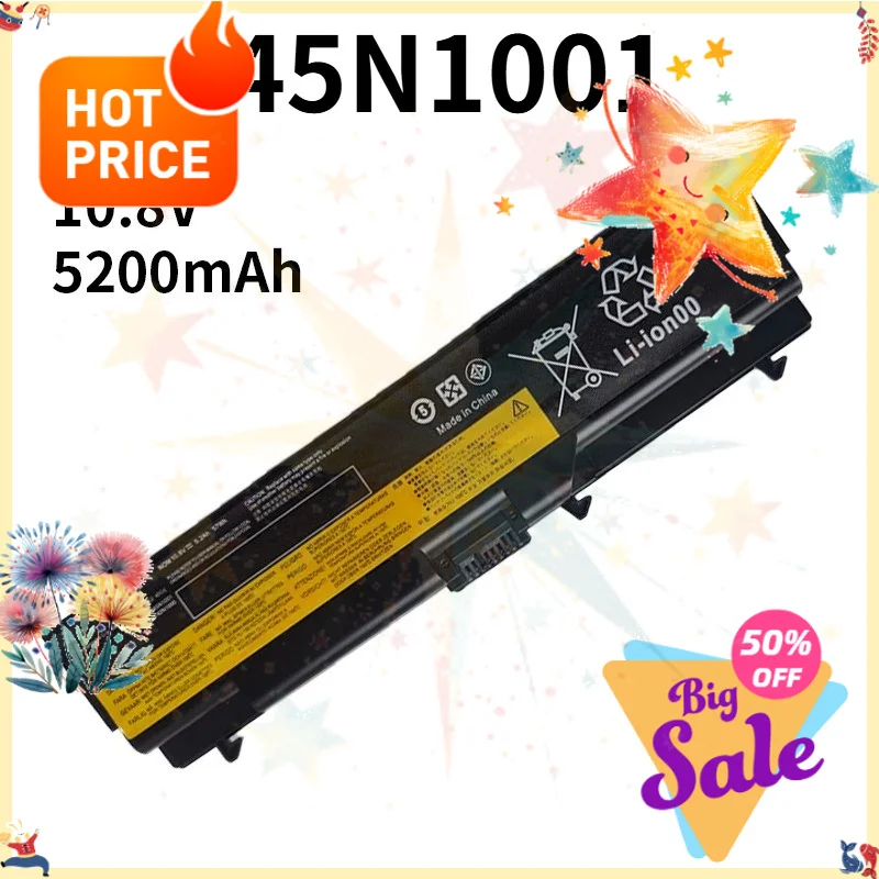 SWZY 45N1001 10.8V 5200mAh Laptop Battery for Lenovo ThinkPad L412 L430 L420 L512 L520 L530 T410 T410i T420 T420i T430 T430 T520