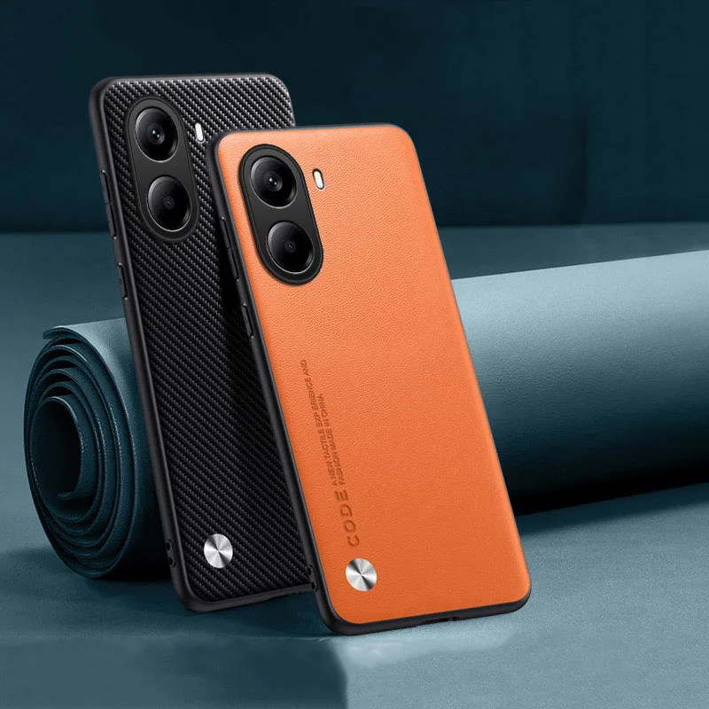 

Luxury Leather Back Phone Case For Xiaomi Redmi Turbo 4 Pro Turbo 4Pro Shockproof Silicone Case For Redmi Turbo4 Pro Back Cover