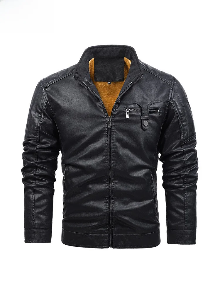 

Мужская кожаная куртка из овчины с утепленной флисовой подкладкой, зимняя верхняя одежда, бренд TUCANO, теплая и прочная.