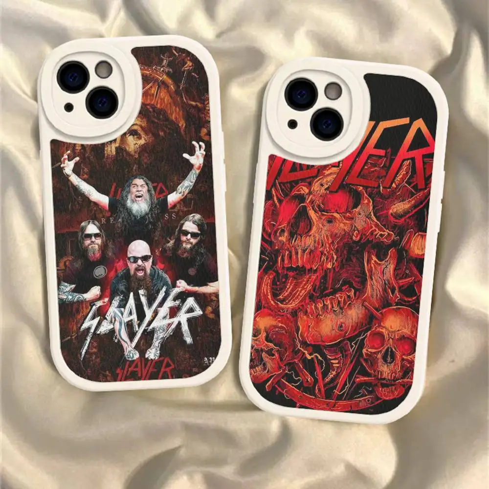 Thrash Metal Band S-Slayer Phone Cover For IPhone 11 12 13 14 15 16 Pro Max Mini Plus Soft Leather Case