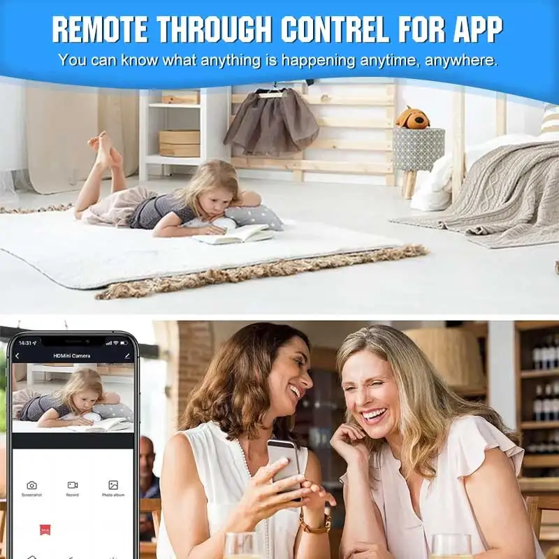 Wifi Mini Camera 1080p Video Recorder With Micro Body Cam Wireless Monitor Sensor Smart Home Security Support Hidden TF Card