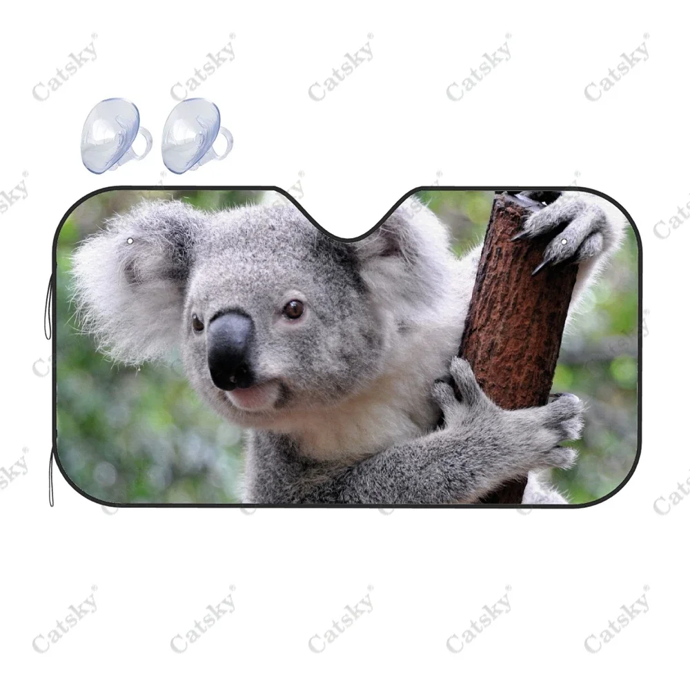 koala animal Car Sunshade Interior Accessories Folding Sunscreen Anti-UV Pattern Printing Gift Sunshade