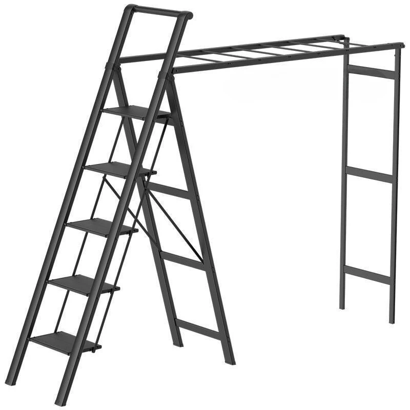 

Household, folding ladder, drying rack, dual purpose, indoor, telescopic, thickened, aluminum alloy