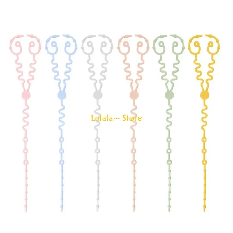 Y4QA 2-Way لعبة المضغ السحابة للرضع آمنة سيليكون لحديثي الولادة مصاصة سلسلة زجاجة أساسية كوب الحبل حزام