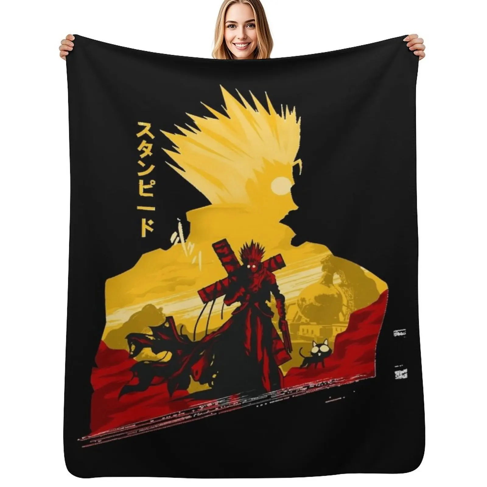 

Humanoid Typhoon Classic Throw Blanket Soft Cozy Blanket for Pet Kids Adults