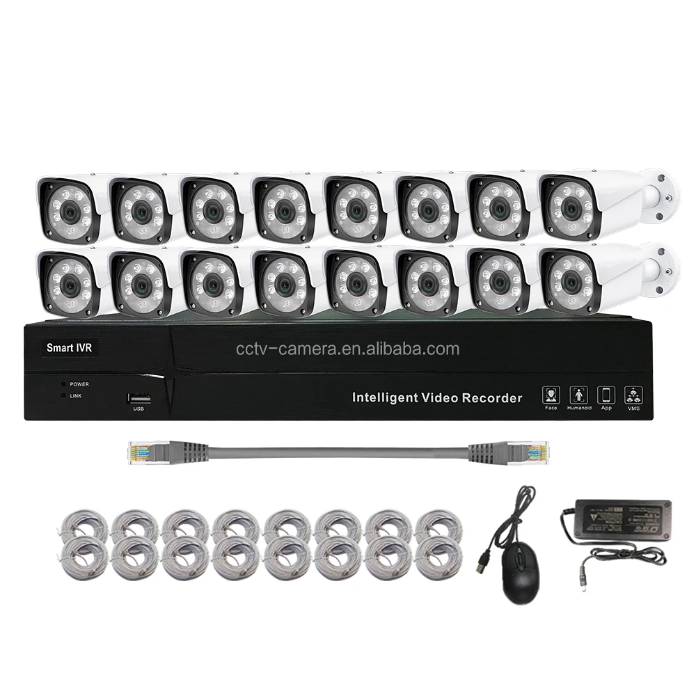 16 24 KIT NVR PoE de red de 32 canales 12MP 4K 8MP