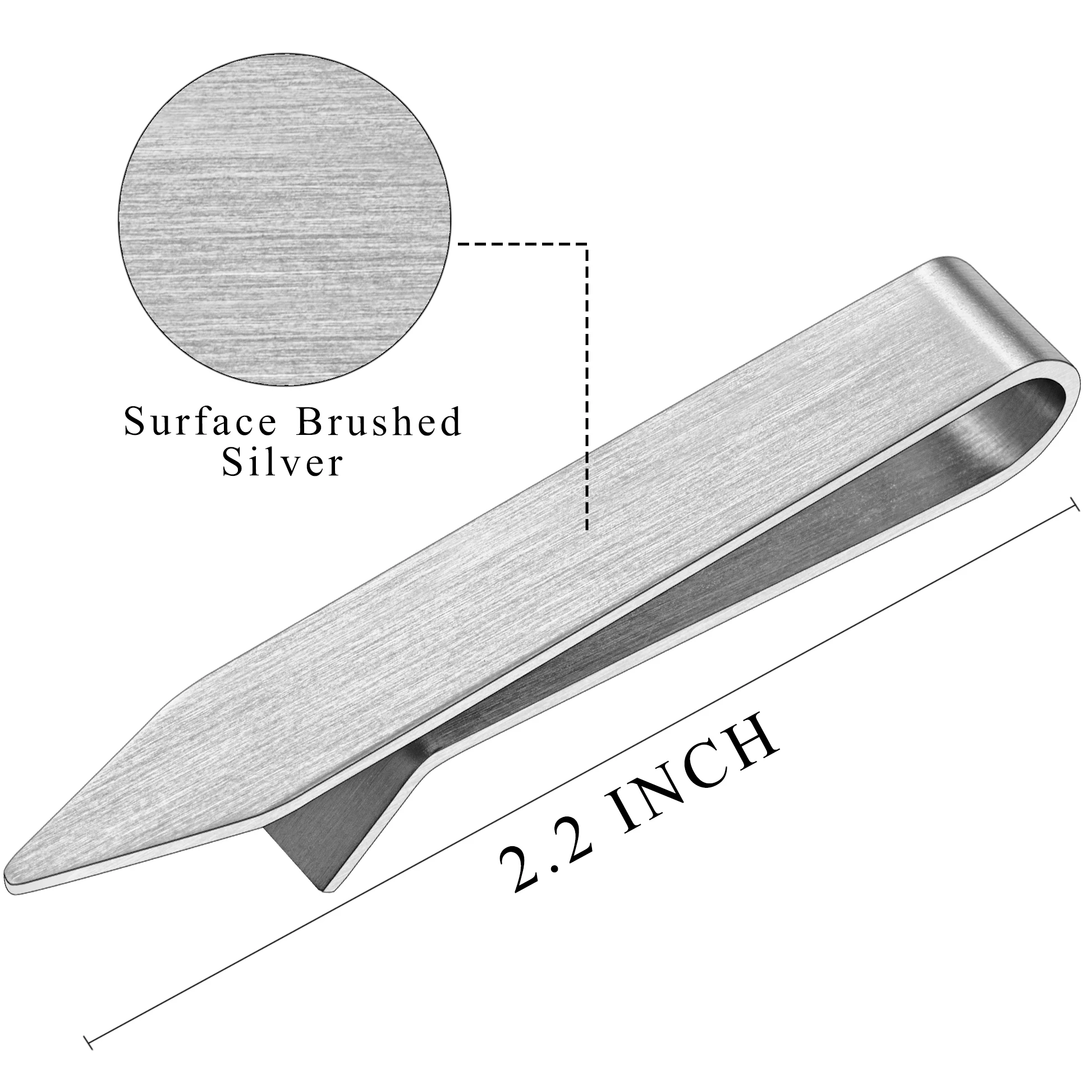 호슨 2.2인치 스테인리스 스틸 넥타이 클립 남성용 골 - Tie Clip Bar Set Stainless Steel 리뷰 및 가격