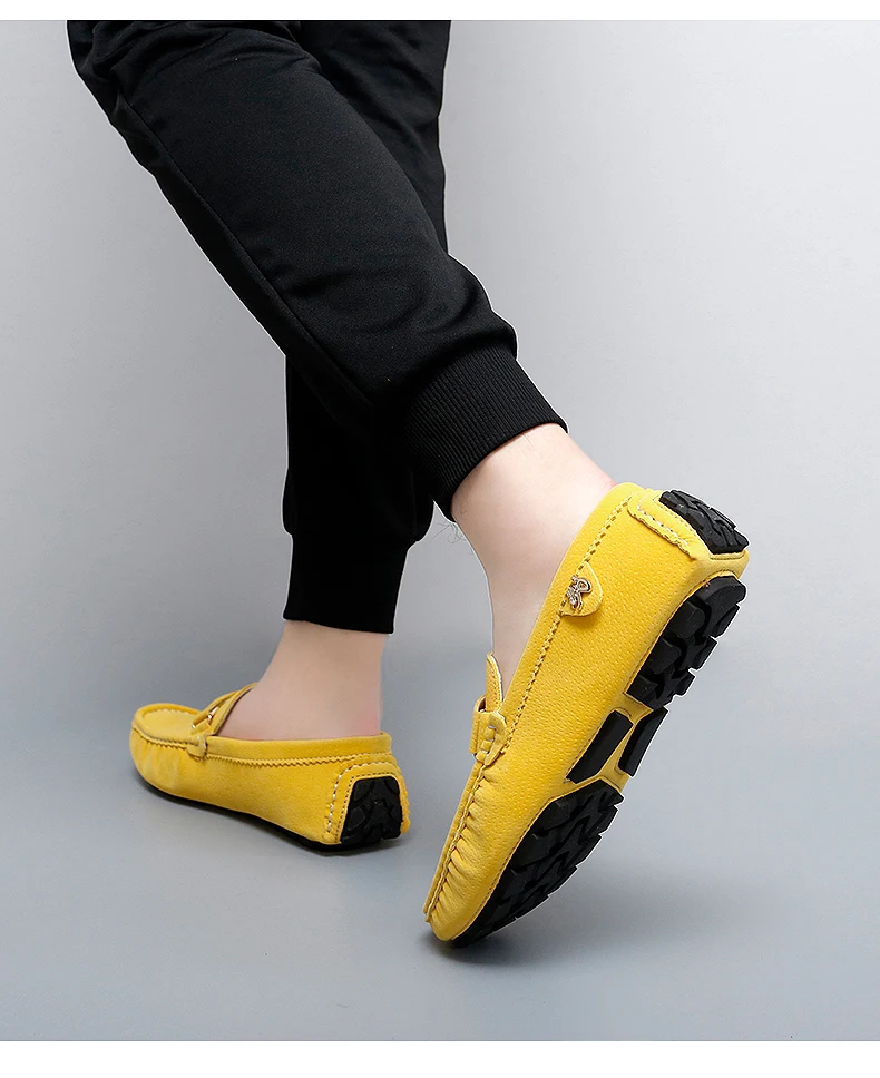 48 Extra-Large Size Matte Couple's Style Halloween Gift 2025 Autumn New Loafers British Style Slip-On Men's Driving Shoes Lightweight Non-Slip Casual Leather Shoes