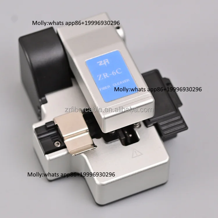Fibra Optica Cutter Automatic Blade Rotationnd Scrap Collection One Step Precision Auto Return Fiber Cleaver Price