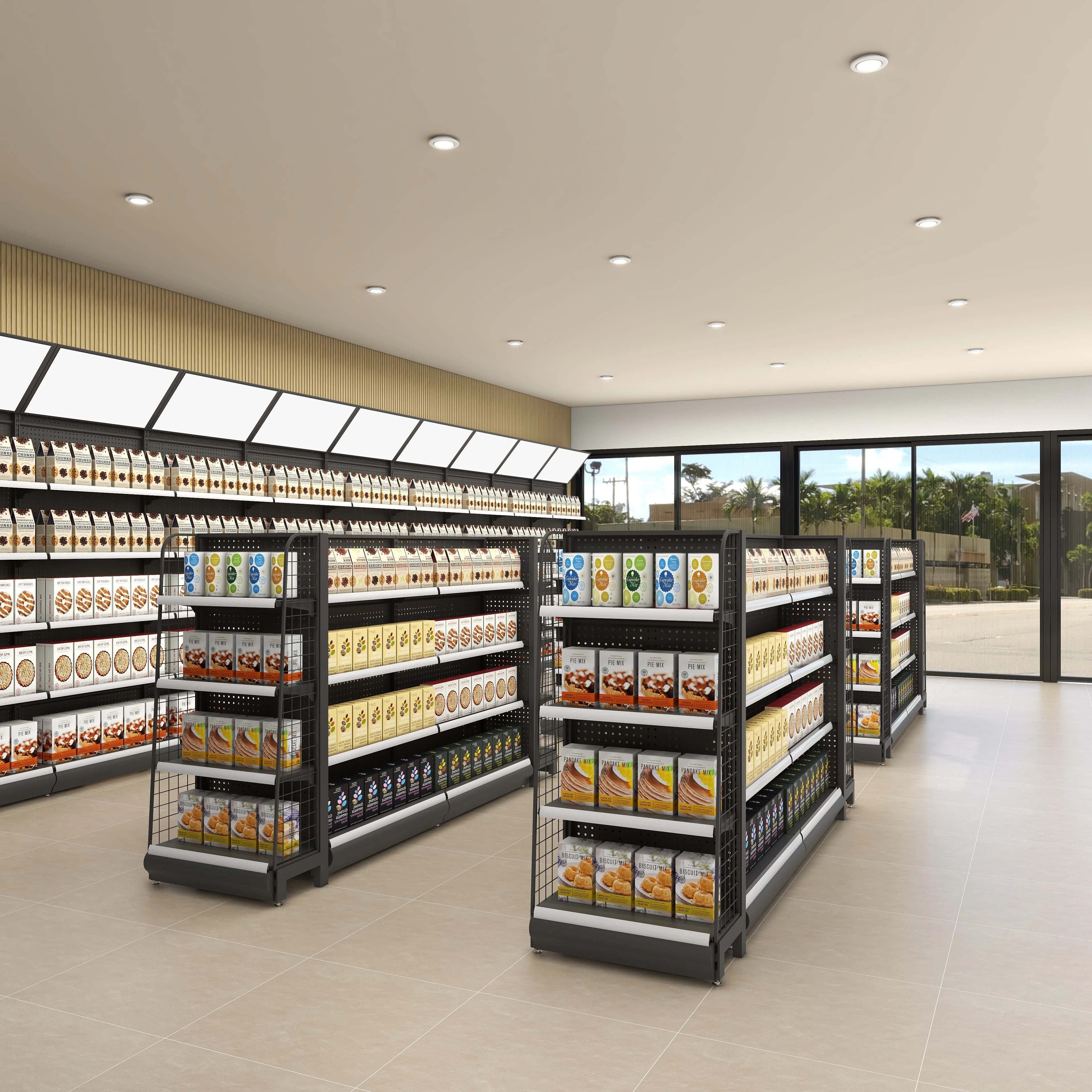 5 Layer Steel Boltless Corrosion Protection Display Rack for Convenience Store & Supermarket Use Custom Size