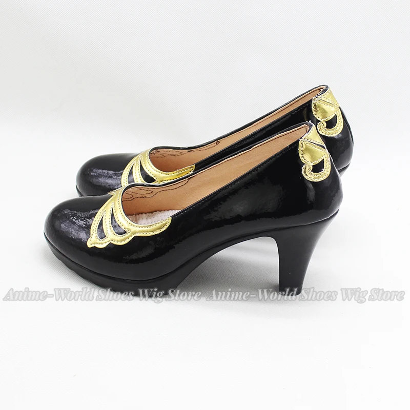 Game Genshin Impact Lisa Cosplay Shoes Custom Made High Heels Women Halloween Carnival Party Anime Role Play Shoes