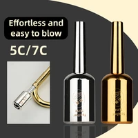 Boquilla de trompeta de bala ponderada 7C5C Boquilla de tono alto Modelo de ahorro de trabajo Boquilla específica para trompeta Dispositivo de práctica Accesorio universal