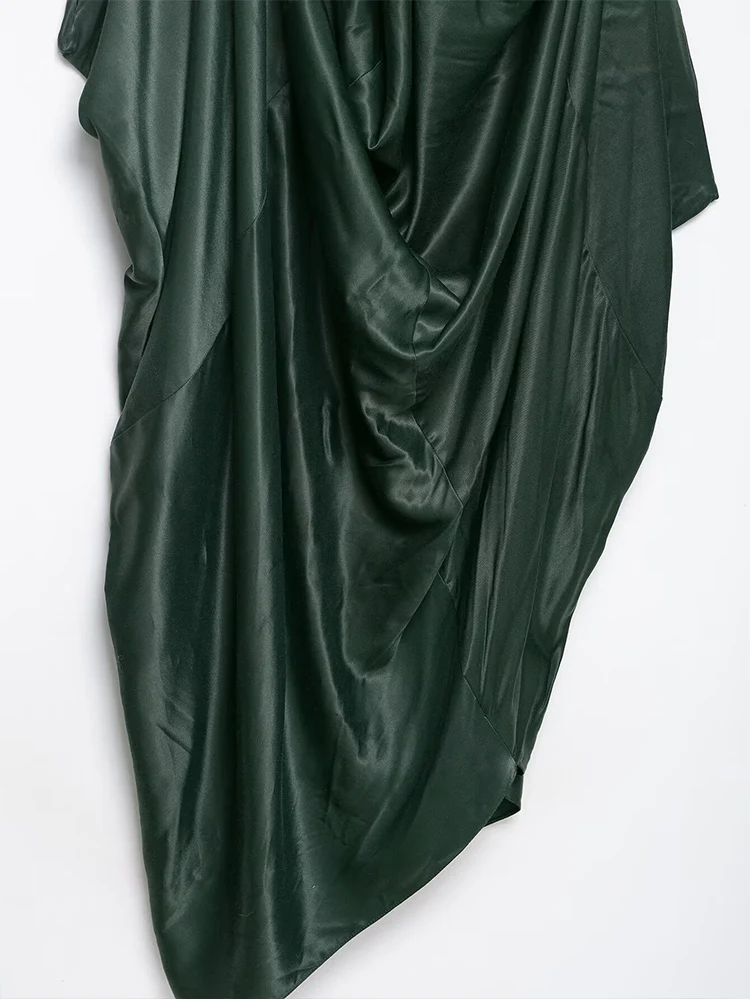 Asymmetric Dress Women 2025 Summer Women's Satin Halter Dresses Sleeveless Backless Long Dresses Sexy Evening Party Dresses