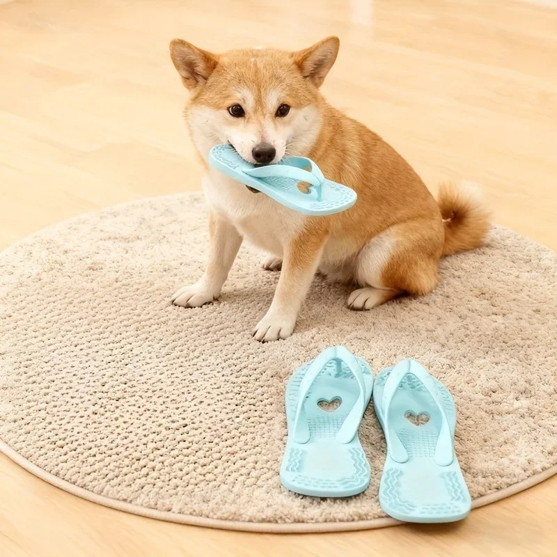 1/2 PCS Heart-Shaped Slipper Shaped Puppy teething toy, Simulating Chewing Stimulating Puppy teething , For Small Dog Breeds