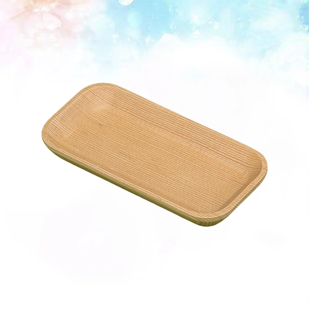 

Appetizer Tray Sushi Rice Platters Mini Wooden Dessert Small Plate Snack Saucer