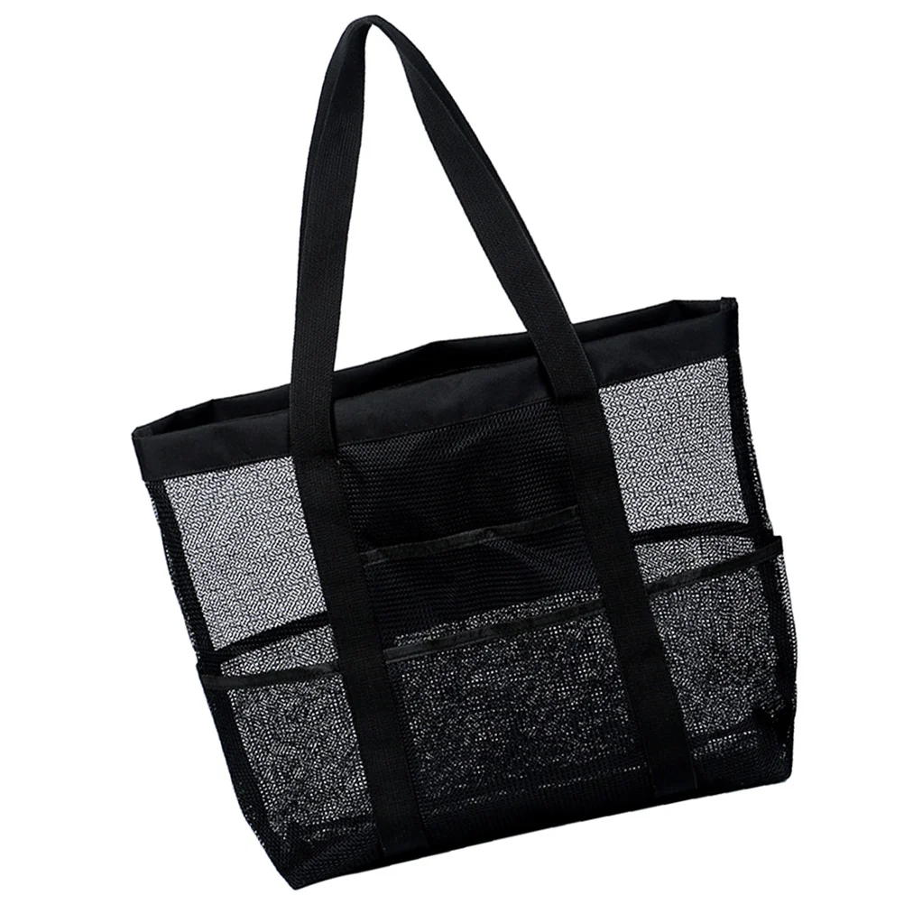 

Cute Beach Bag Tote Travel Storage Mesh Bag Fine Details Treatment Long Service Life Cosmetics Toiletries Organizer