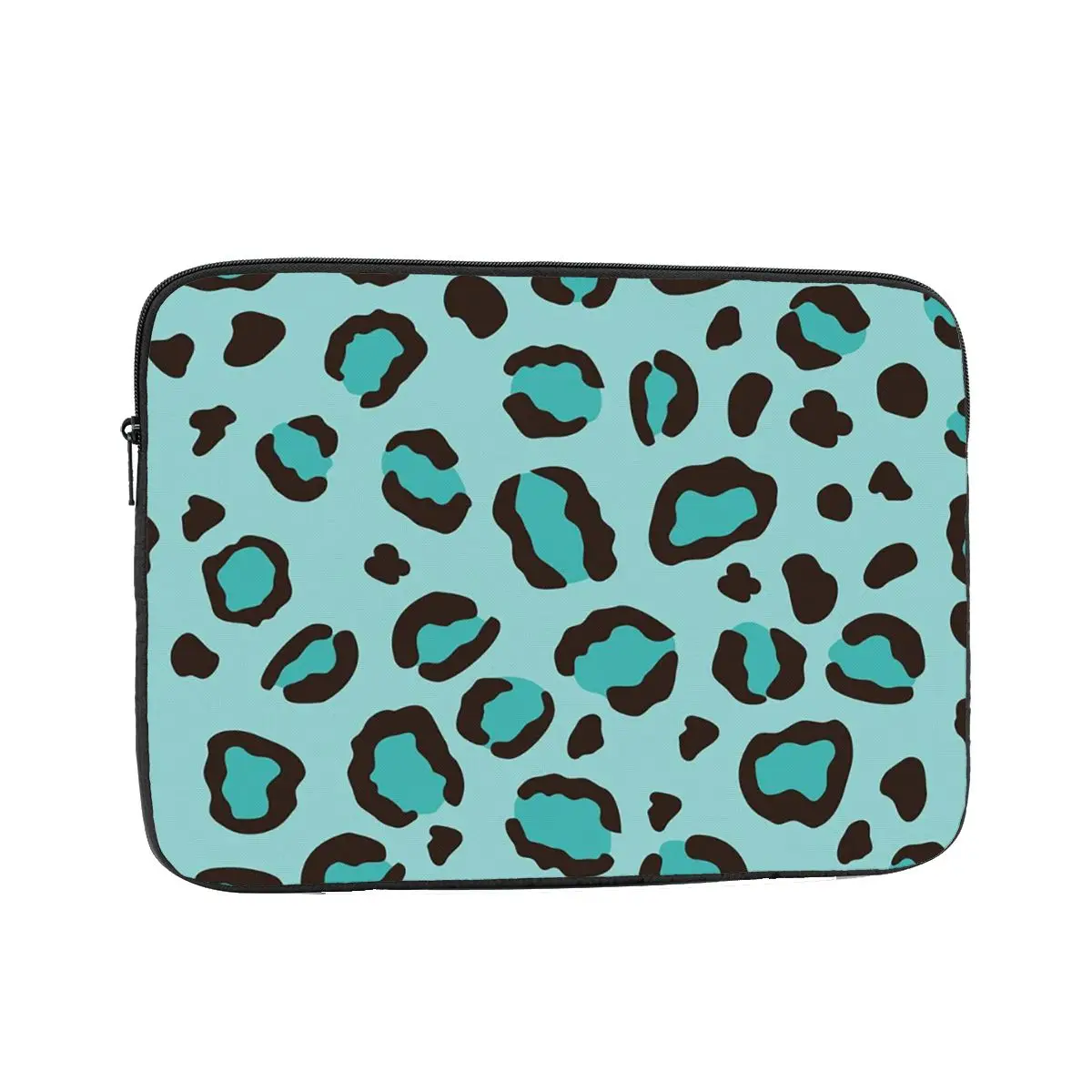 Cool Turquoise Blue Leopard Print Cheetah Case Pouch 10 12 13 15 17 Inch For Macbook Air Pro Tablet Shockproof Case Bag