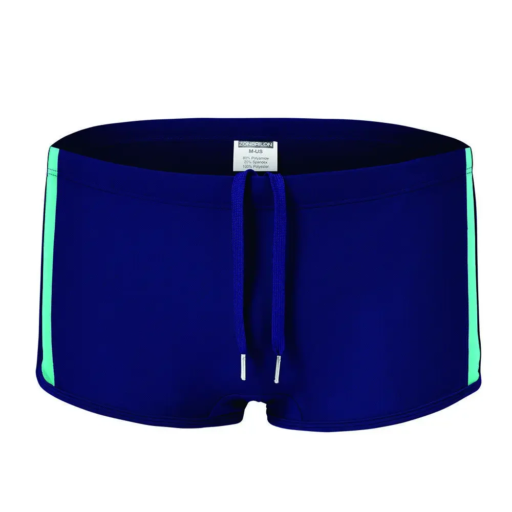 Jinshi Men's Soft Swimsuits Comfort Fit Swimming Trunks Breathable Swim Beach Boxers for Men