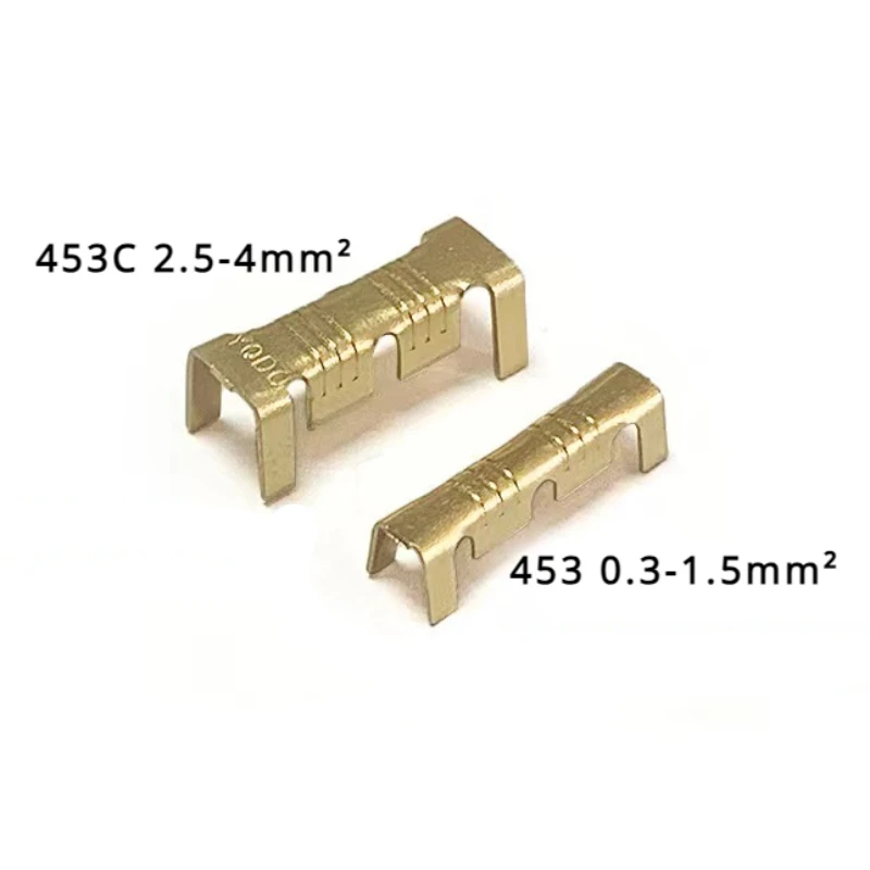 453 /453C U-shaped terminal tab cold inserts terminal wire connector terminales electricos small teeth terminal 0.3-4.0mm²