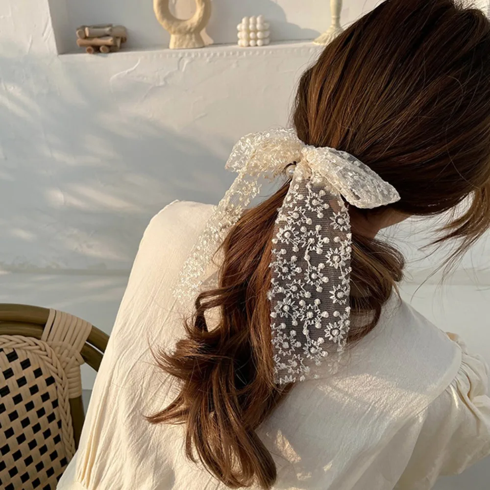 

Fashion Cute Fabric Hair Bow Hairpin Women Ribbon Hair Clips Hairpin Clip Pearl Chiffon Bowknot Hair Grips Barrettes Headdress