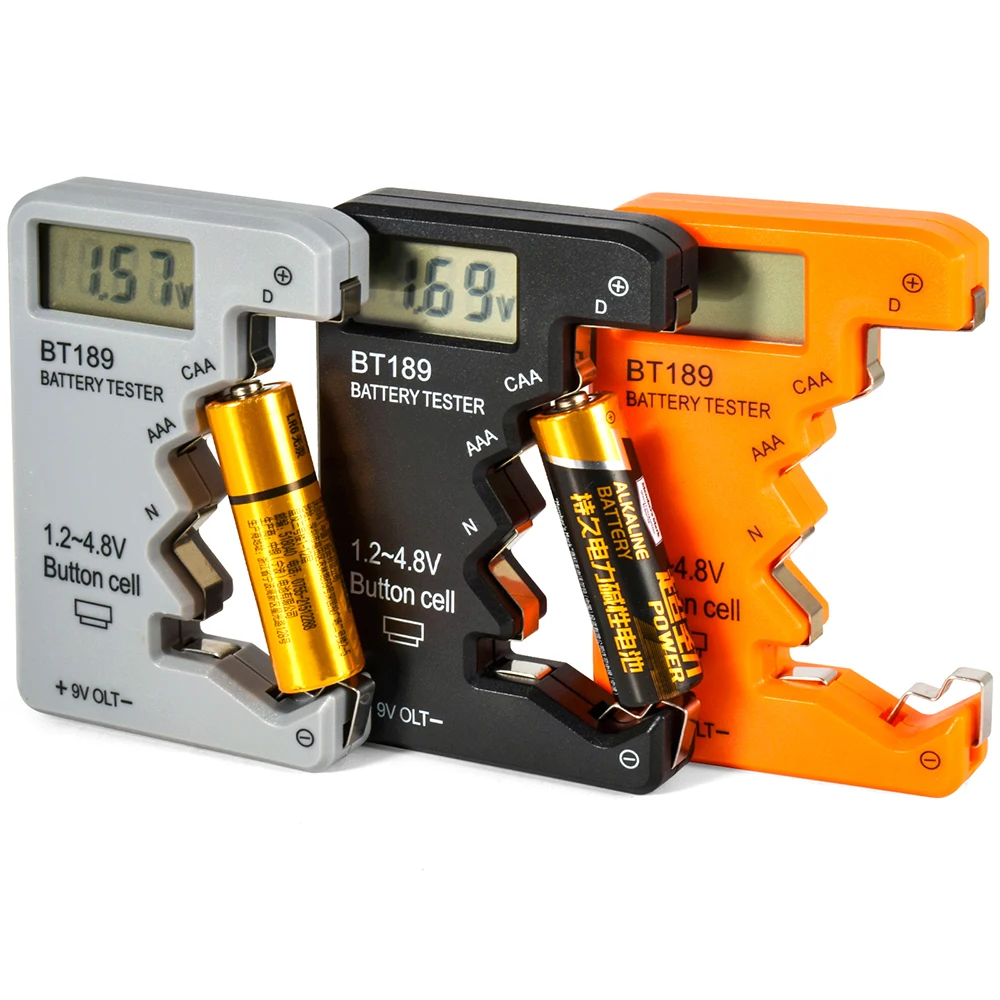 9IMOD Tester akumulatora Detektor pojemności akumulatora BT-189 BT-886 BT-168 Cyfrowy pomiar napięcia akumulatora dla akumulatorów o różnych rozmiarach