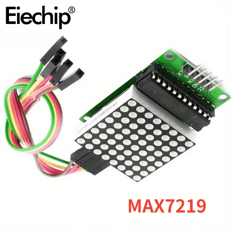 1pc MAX7219 Dot Led Matrix Module 8*8 MCU LED Display Control Module For Arduino 5V Interface Module Output Input Common Cathode