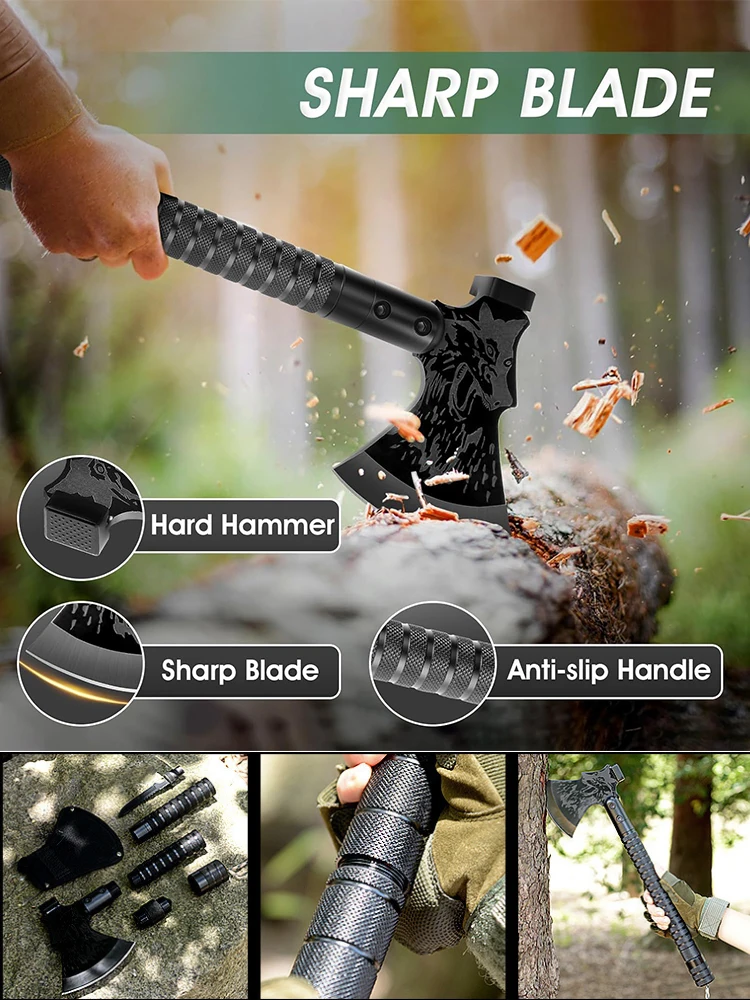 Foldable Tactical Axe Tomahawk Army Outdoor Hunting Camping Survival Machete Axes Tool Kit Portable Tomahawk Camping Hatchet