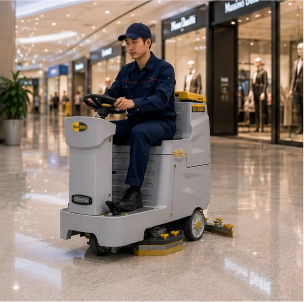 SUTO ST-X660 Ride on Floor Scrubber Dryer Automatic Floor Washing Machine Commercial Industrial Floor Cleaning Equipment view 2