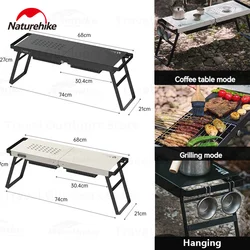 Naturehike Grill Grill podgrzewacz piec do grilla na zewnątrz naczynia do gotowania piknikowe kempingowy przenośny wielofunkcyjny stół domowy z wieloma stołami