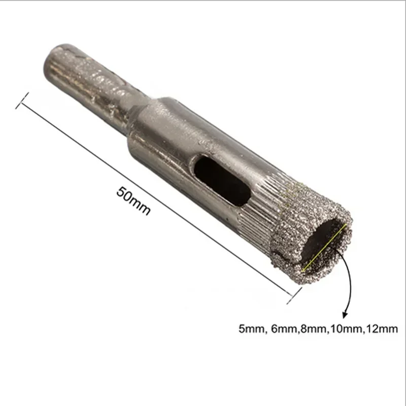 

Инструменты для сверления, справочная деталь в сборе, 5 шт. в комплекте, 5 мм-12 мм, алмазная пила для отверстий, подходит для мрамора, керамики, стекла, фарфора