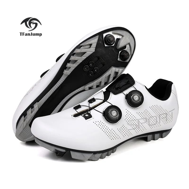 AliExpress TFanJump Cycling Shoes Unisex Mountain Bike Shoes, Women's Cycling Sports Shoes,Mountain Bike Cross-Country Road Flat Bike Racing SPD-MTB