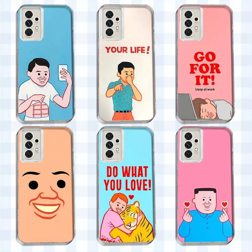 

Art Joan C-Cornella Funny Phone Case For Samsung S24,30,21,22,23,20 FE,lite,PIus,Ultra,5G,Note,9,10 Transparent Cover