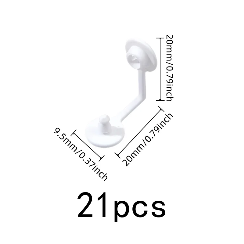 21 pcs Garment Security Clips with Universal Tag Fit, ideal for Wristband Securing and Clothing Tags, Secure Clip Locking