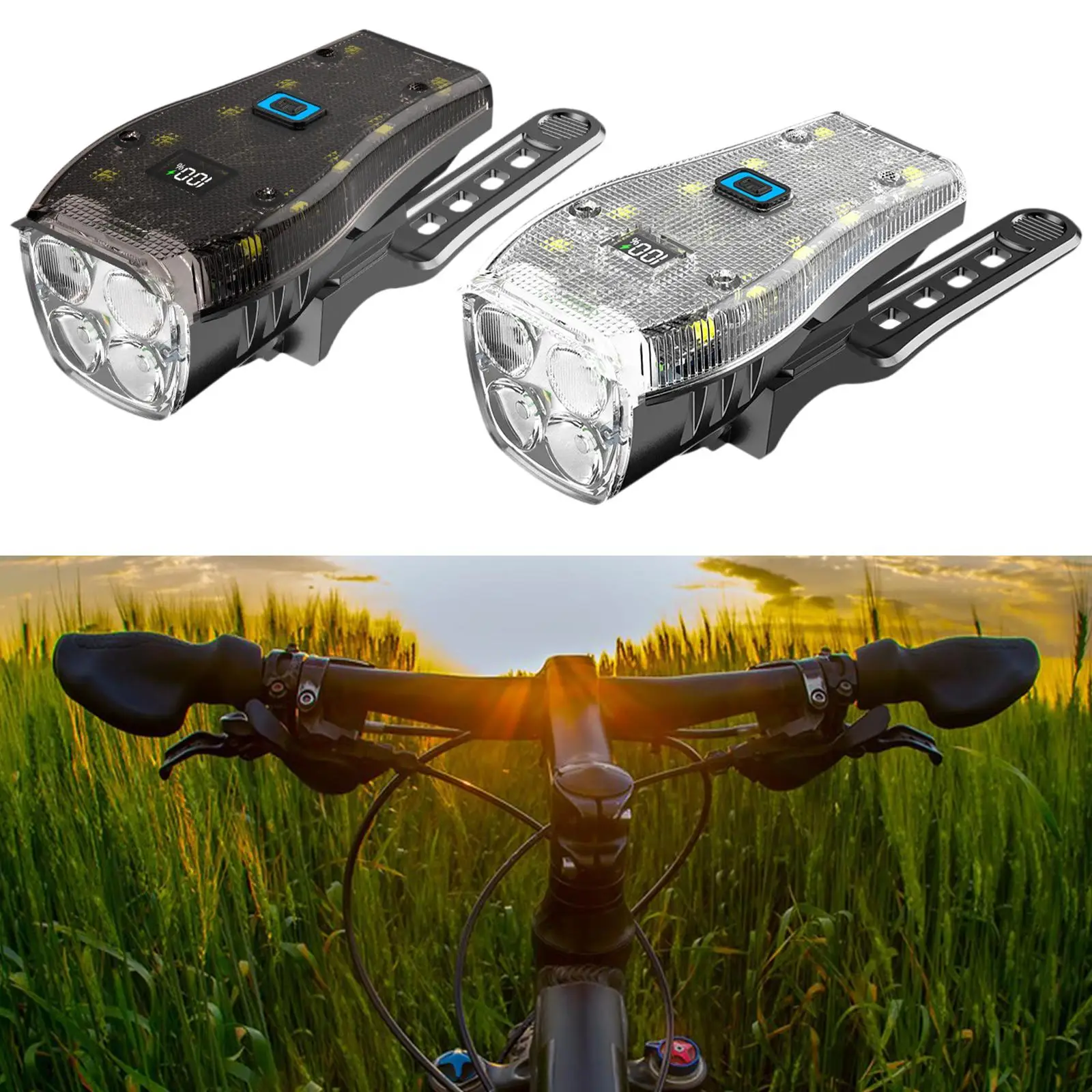 

Bike Light Rainproof Waterproof 650 Lumen with Loud Horn Bicycle Front Light