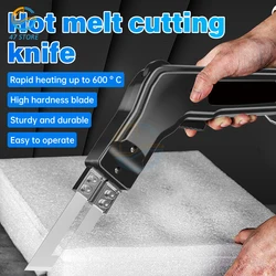 Rope Cutter Fabric Cutter Pro Electric Hot Knife Heat Sealer Temperature Adjustable Power Cutting Tool Kit with Blades