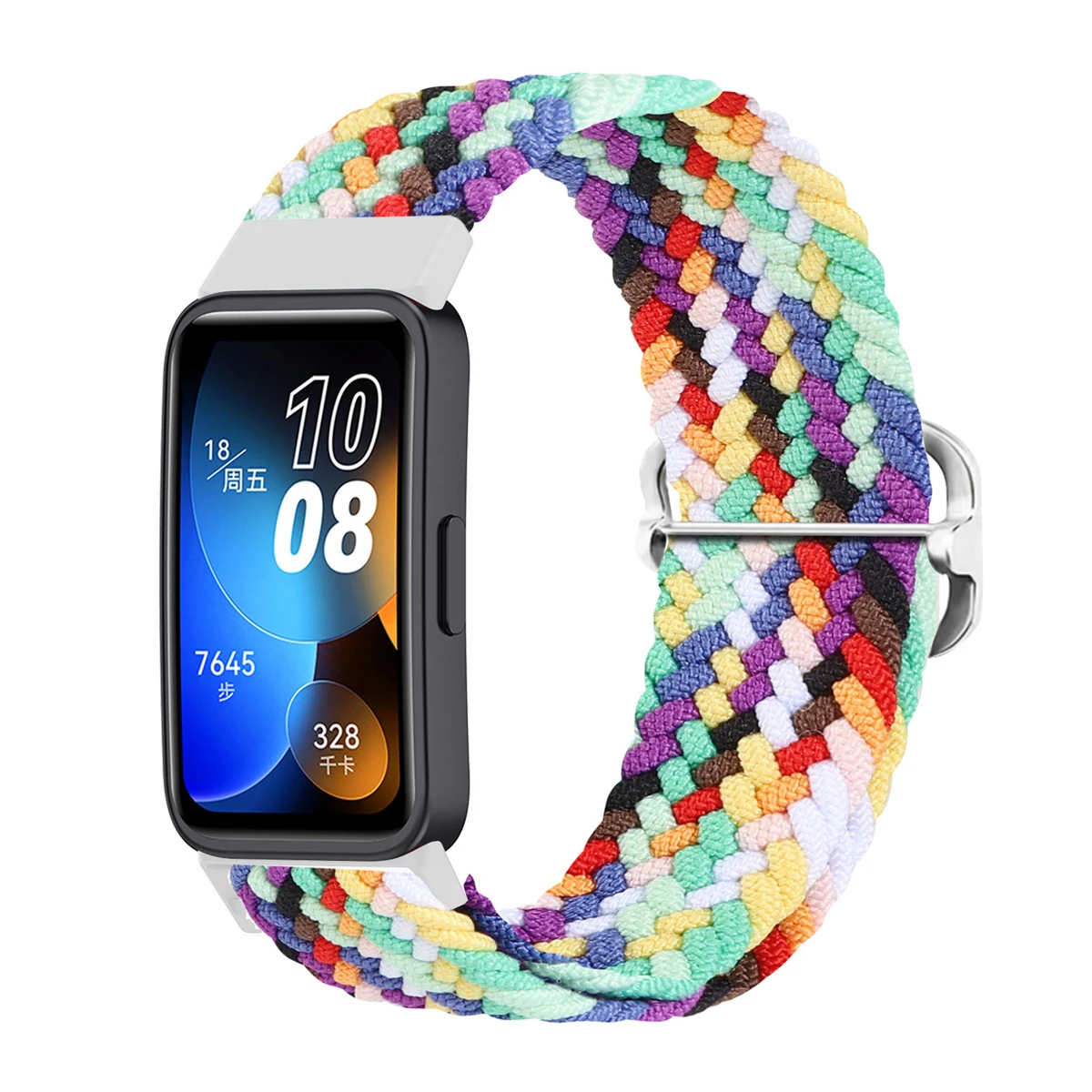 Braided loop for Huawei Band 9 8 7 Strap Adjustable Smartwatch Accessories Elastic Nylon Bracelet Correa Huawei Band8 Band9 band