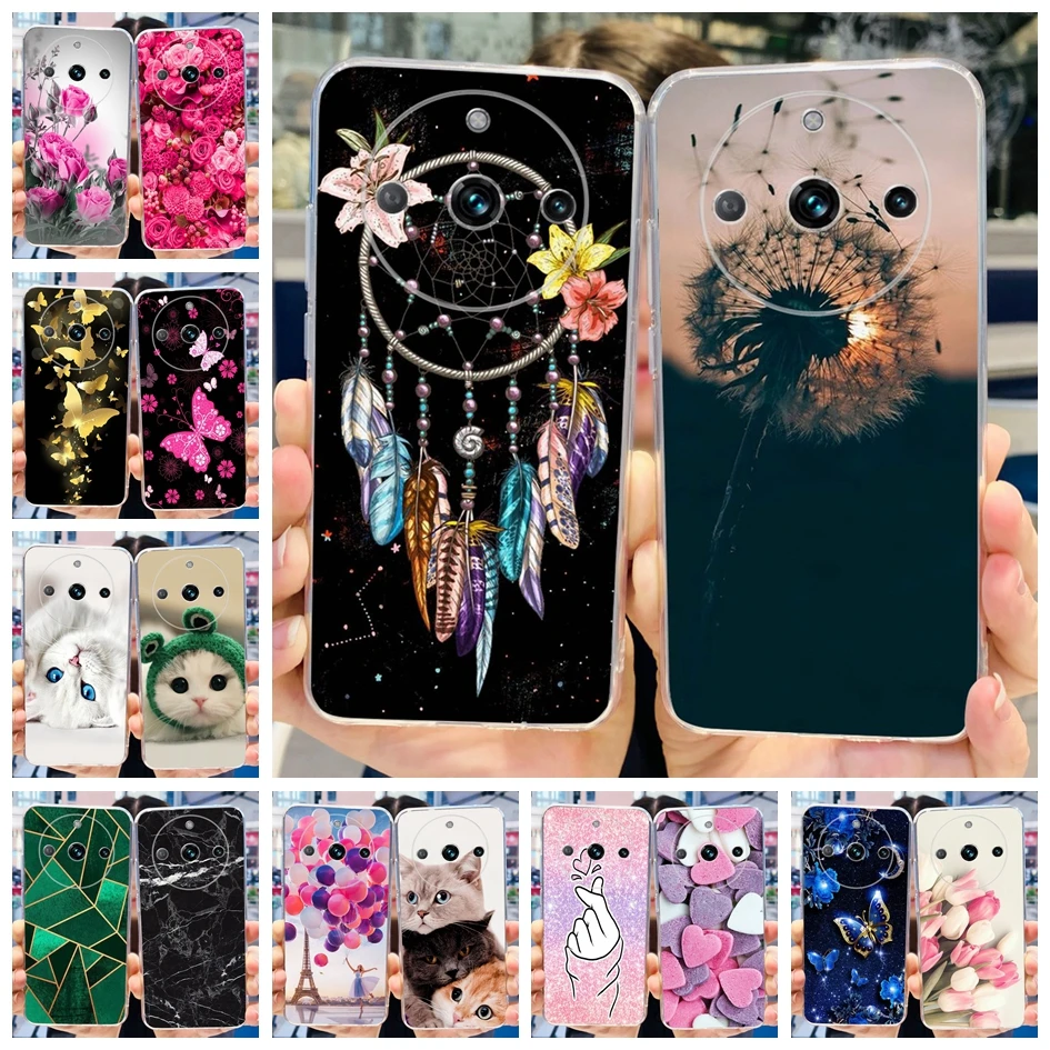 Per Realme 11 Pro 5G custodia Luxury Dreamcatcher Cover posteriore morbida in TPU trasparente per Realme 11 Pro Plus paraurti Realme11 Pro + Fundas