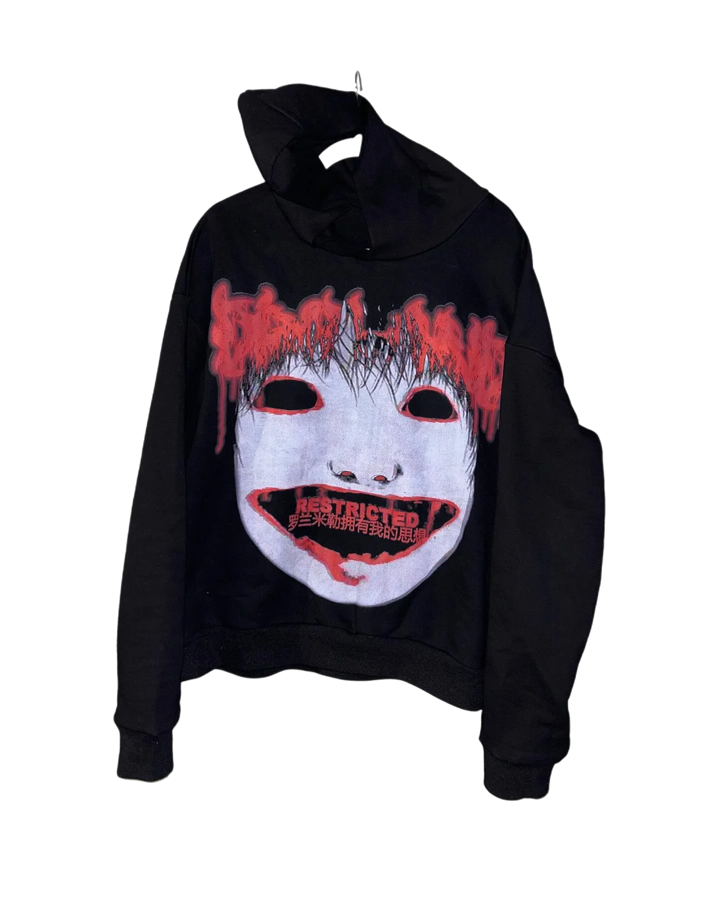 Drolandmiller Hip Hop Goth Hoodies Women Gothic Punk Streetwear Tops Grunge Sweatshirt Harajuku Oversized Hoodie Y2k Clothes