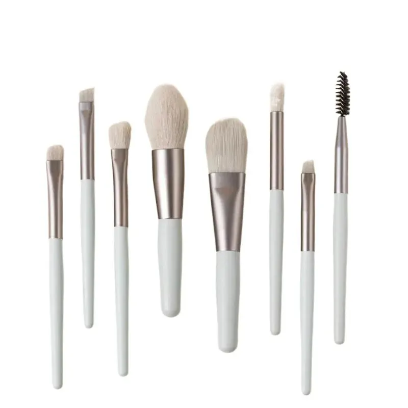 Makeup Brush Set Of 8 Portable Makeup Brushes Super Soft Hair Eyeshadow Brush Makeup Tools Do Not Eat Powder Beauty Brushes image 6