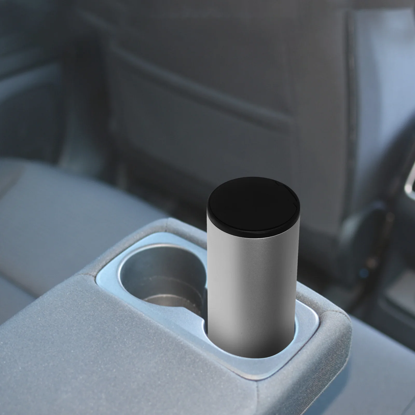

Car Trash Can: Leak Proof Mini Garbage Bin Compact Vehicle Waste Container With Tissue Holder For Front Seat Office Auto
