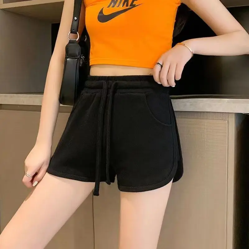 Shorts Womens Gothic Punk Black Chain Zipper Buckle Strap High Waist Dark Nightclub Street Grunge Rave Trendy Rock Style 